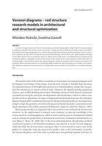 Voronoi Diagrams in Architectural Rod Structure Research