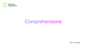 Python Comprehensions: Syntax & Examples