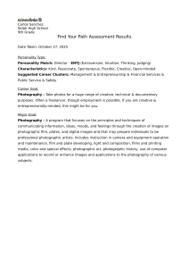 Carlos Sanchez - Career Assessment Results