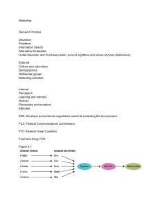 Marketing Decision Process & Consumer Behavior