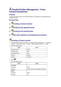 Parallel Position Management: Forex Forward Transactions Guide