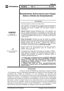 Norma PETROBRAS N-2913: Revestimentos Anticorrosivos para Tanques e Armazenamento