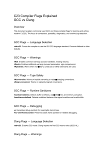 C23 Compiler Flags Explained: GCC vs Clang