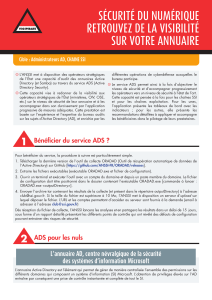 S&eacute;curit&eacute; du num&eacute;rique : Visibilit&eacute; sur votre annuaire Active Directory