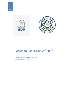 Why AC instead of DC? The Economical Benefits