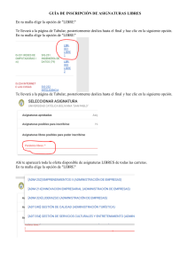 Gu&iacute;a de Inscripci&oacute;n de Asignaturas Libres - Universidad Cat&oacute;lica Boliviana