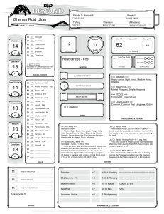 D&D Character Sheet: Ghemm Roid Ulcer (Paladin 2/Warlock 6)