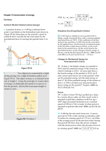 Chapter 8: Conservation of Energy - Physics Problems
