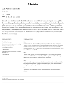 All-Purpose Biscuits Recipe