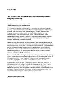 AI in Language Teaching: Potential & Dangers