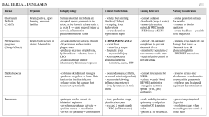 Bacterial Diseases Study Guide