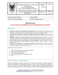 Gu&iacute;a de Laboratorio: Uso de Perif&eacute;ricos en Microcontroladores (Pr&aacute;ctica 03)