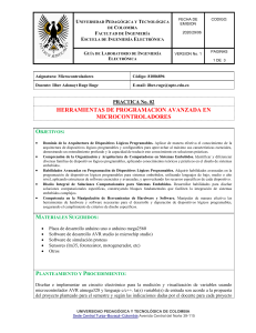 Gu&iacute;a de Laboratorio: Herramientas de Programaci&oacute;n Avanzada en Microcontroladores