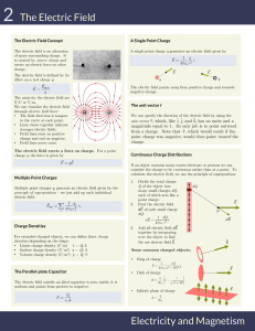 The Electric Field: Concepts and Calculations