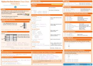 Python Data Analysis with Pandas