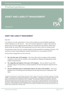 FSA Asset and Liability Management Guidance 2011