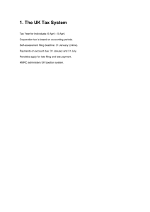 UK Tax System Summary: Key Concepts