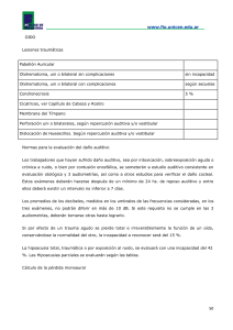 Gu&iacute;a de evaluaci&oacute;n de lesiones traum&aacute;ticas del o&iacute;do