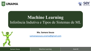 Aula 02: Infer&ecirc;ncia Indutiva e Tipos de Sistemas de Machine Learning