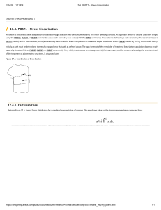 ANSYS POST1 Stress Linearization: Membrane & Bending Stresses