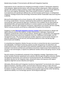 Modernizing IT Environments with Microsoft Integration