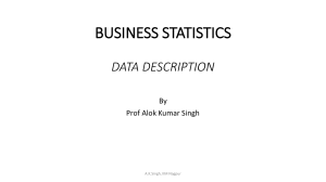 Business Statistics Data Description
