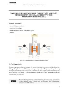Ćwiczenie 5: Parametry moduł&oacute;w Peltiera jako chłodziarek przenośnych