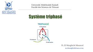 Syst&egrave;me triphas&eacute; : Cours et exercices