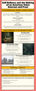 Self-Reliance and American Voice: Emerson & Frost