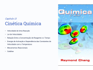 Cap&iacute;tulo 13: Cin&eacute;tica Qu&iacute;mica
