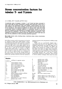 Stress Concentration Factors for Tubular Y- and T-Joints