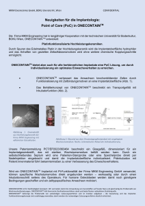 ONECONTAIN&trade;: Point of Care-L&ouml;sung f&uuml;r die Implantologie