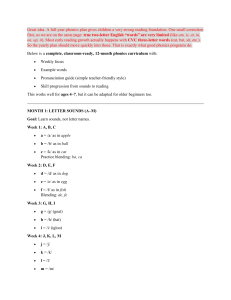 12-Month Phonics Curriculum (Ages 4-7)