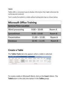 How to Create and Edit Tables in Microsoft Word