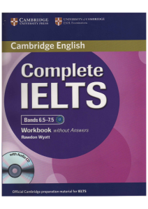 Complete IELTS Bands 6.5-7.5 Workbook Without Answers
