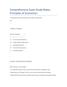 Economics Study Notes: Core Principles & PPF