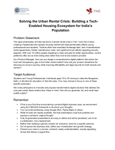 Solving India's Urban Rental Crisis: Tech-Enabled Housing Platform
