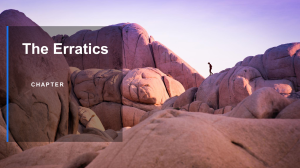 The Erratics Chapter Study Guide: Analysis & Themes