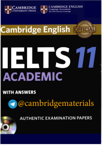 Cambridge IELTS 11 Academic with Answers