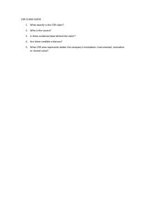 CSR Claim Guide: Analyze Corporate Social Responsibility