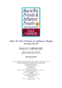 How to Win Friends & Influence People: Dale Carnegie's Guide