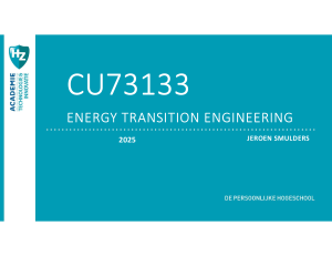 Energy Transition Engineering: Fluid Dynamics & Bernoulli
