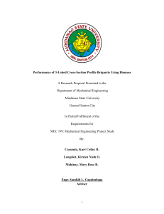 3-Lobed Briquette Performance Research Proposal