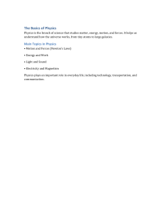 The Basics of Physics: Introduction to Key Concepts