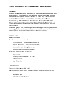 Nokia Case Study: Strategic Renewal & Transformation