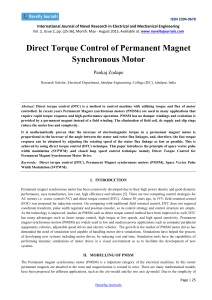 Direct Torque Control of PMSM