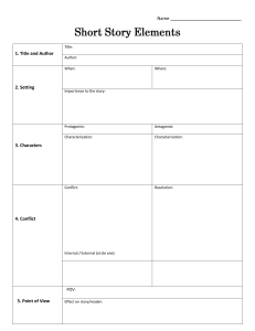 Short Story Elements Worksheet