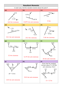 Resultant Moments Physics Problems & Solutions