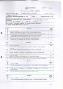 Digital Forensics Exam Paper