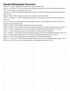 Sample Bibliography: Academic References